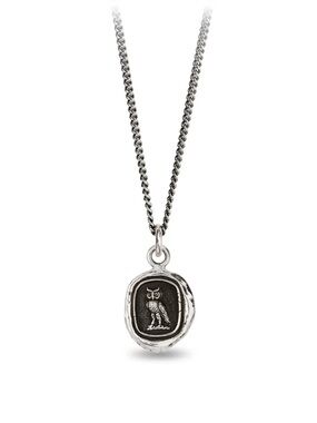 Pyrrha Owl Seal Pendant Necklace - $300
